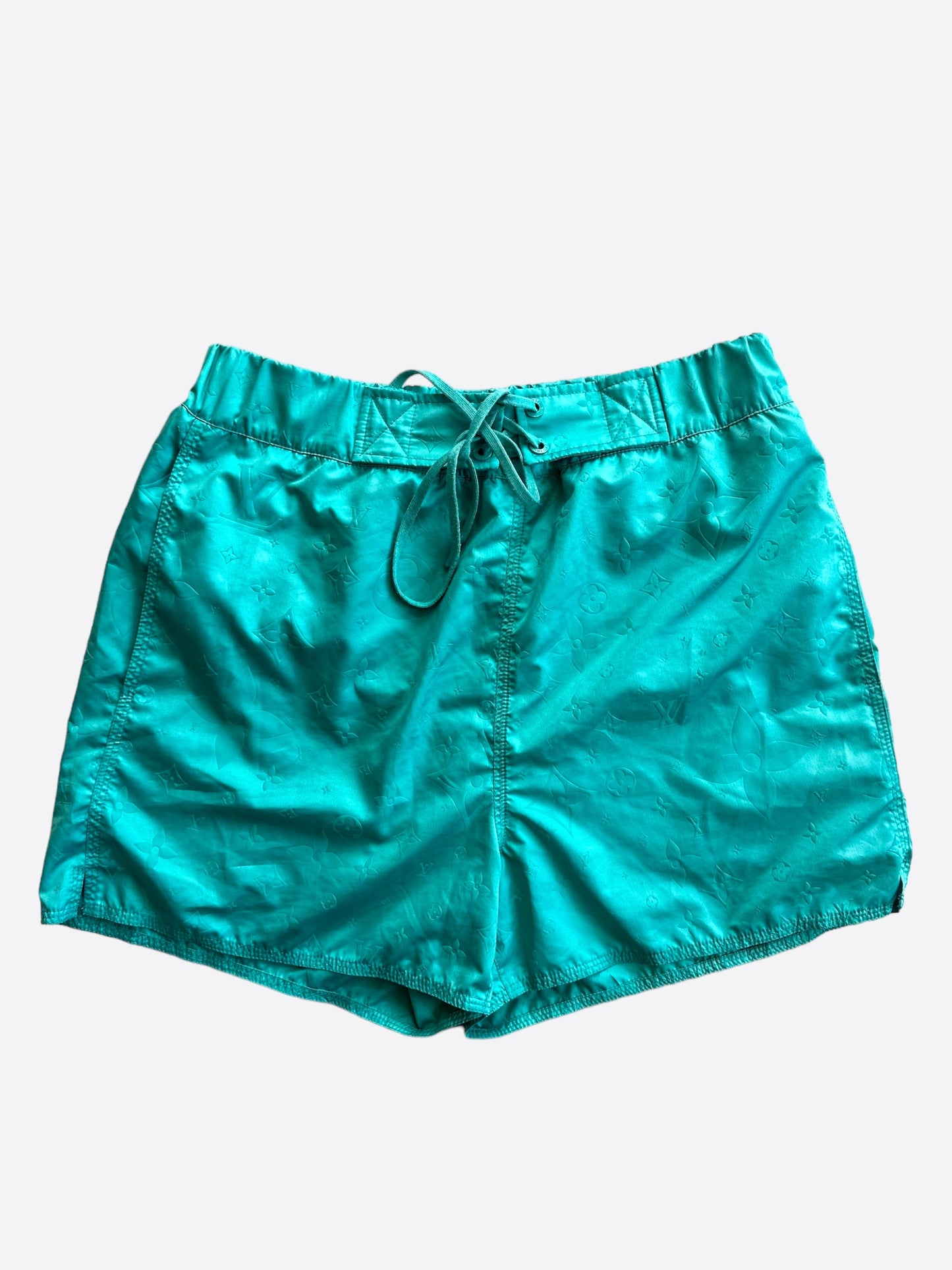 Louis Vuitton Turquoise Monogram Swim Shorts