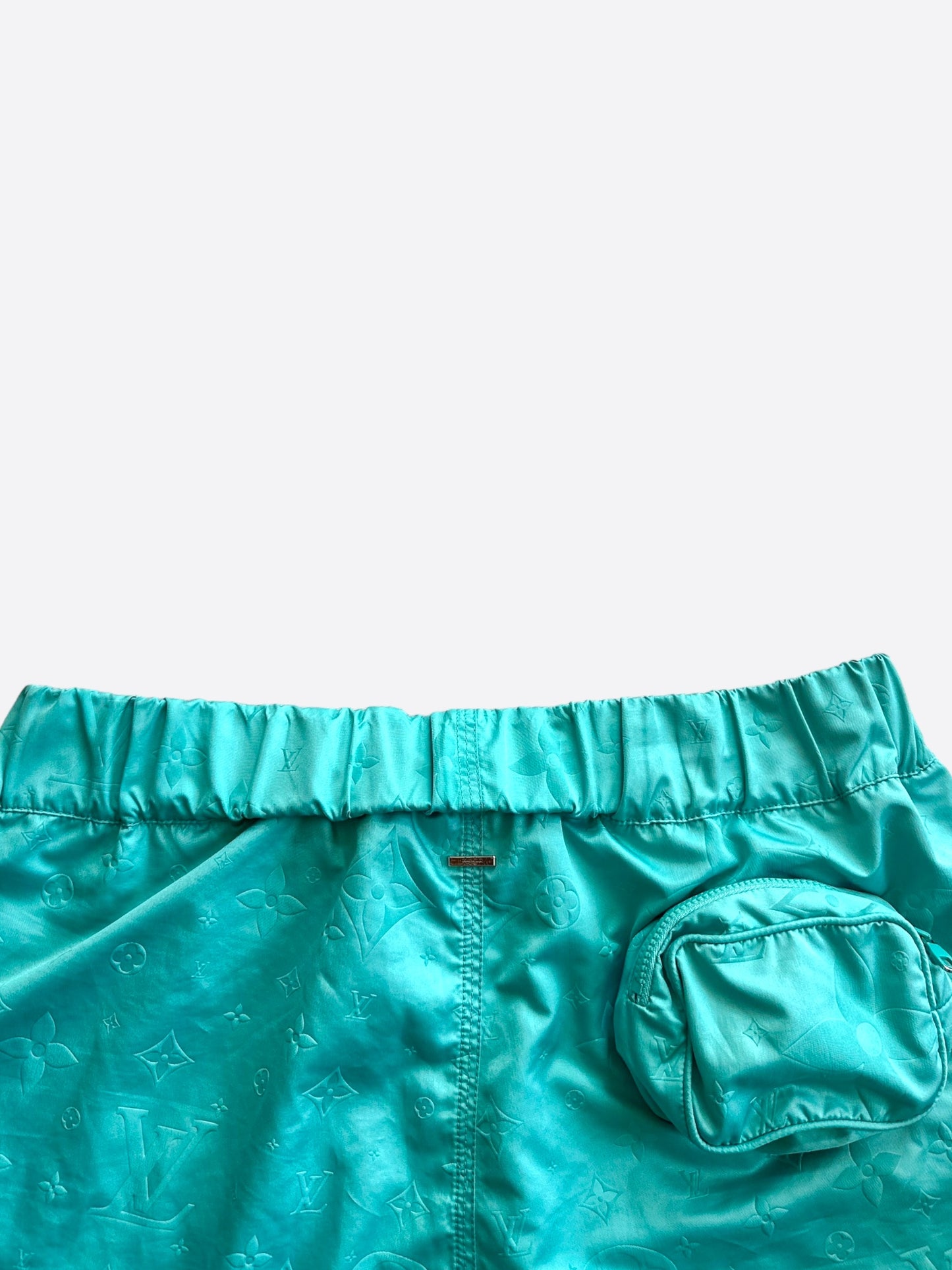 Louis Vuitton Turquoise Monogram Swim Shorts