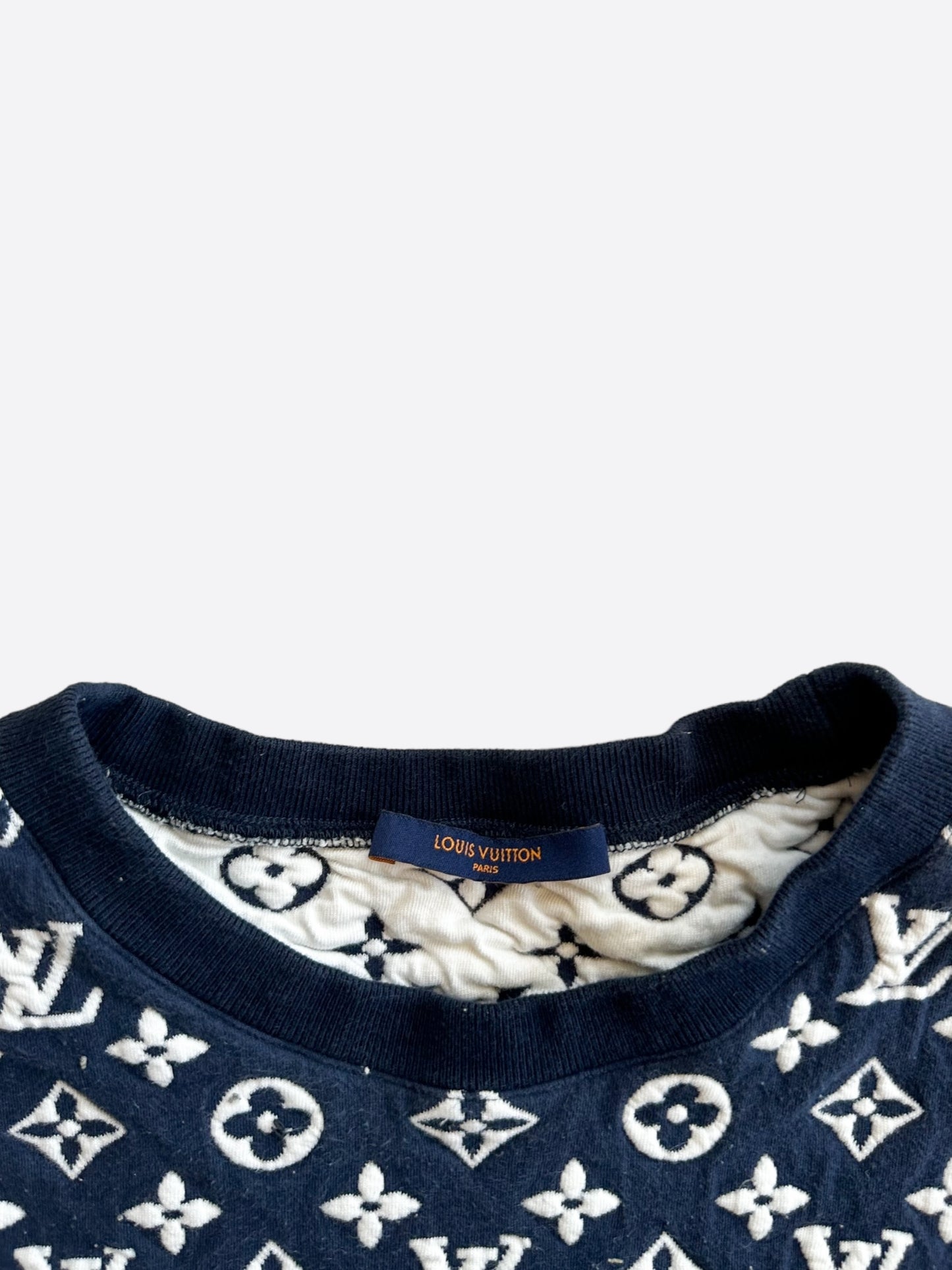 Louis Vuitton Navy & White Monogram Sweater