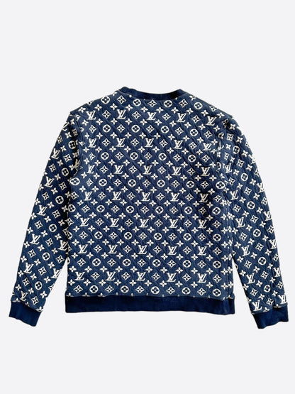 Louis Vuitton Navy & White Monogram Sweater