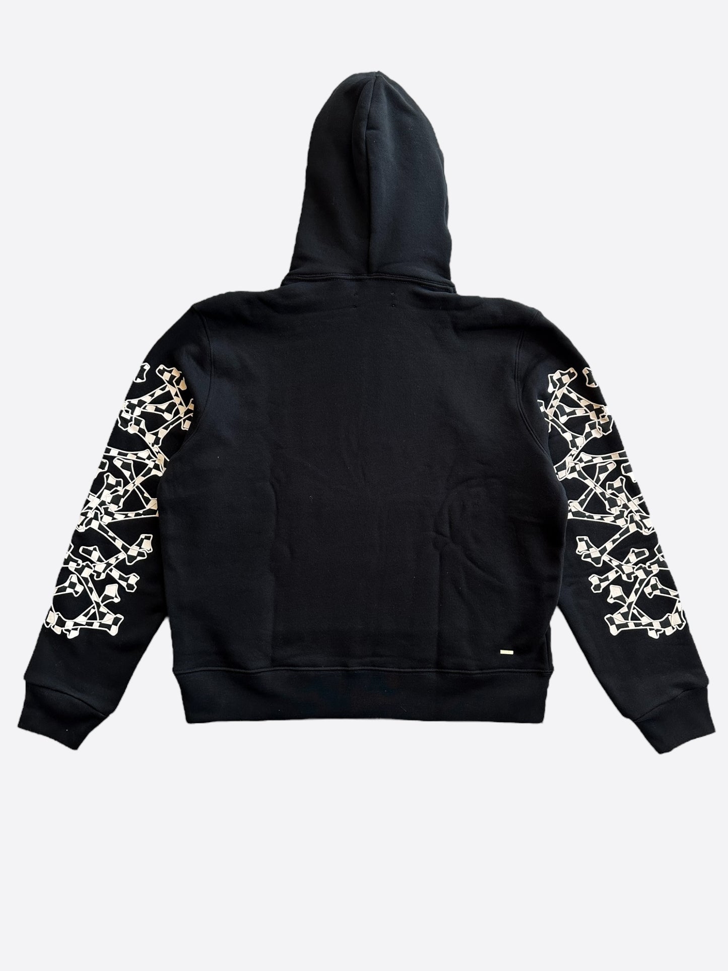 Amiri Black & White Checkered Bones Hoodie