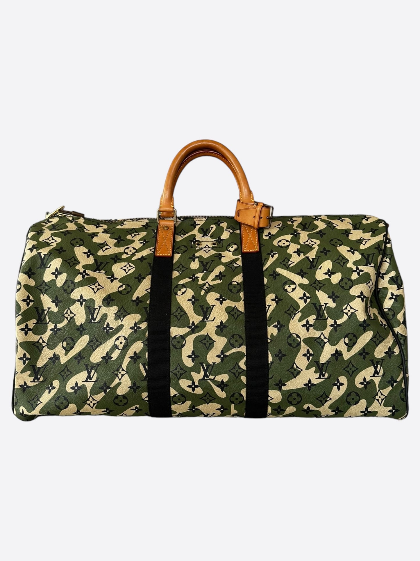 Louis Vuitton Takashi Murakami Camo Monogram Keepall 55