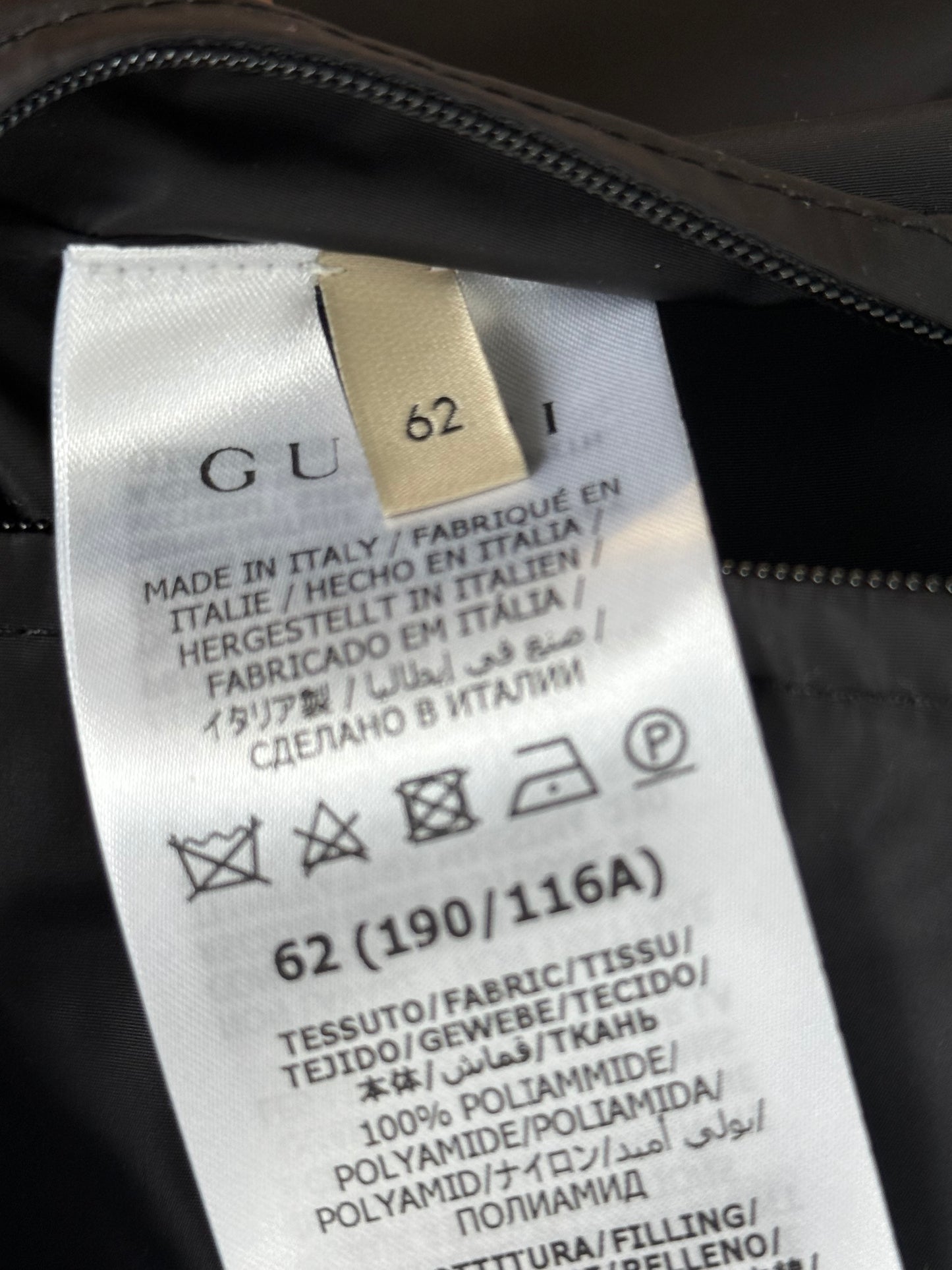 Gucci Black GG Monogram Puffer Vest