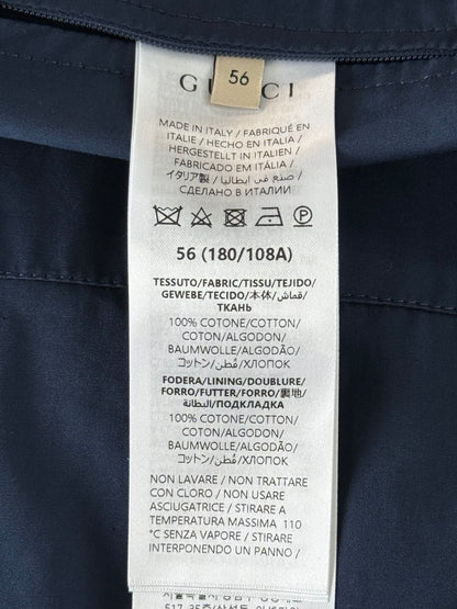 Gucci Beige & Navy GG Monogram Bomber jacket