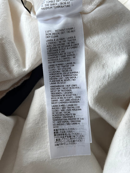Gucci White GG Monogram Striped Terry Cloth Longsleeve Polo Shirt