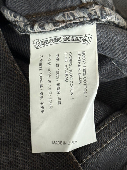 Chrome Hearts Levi's Grey & Black Cross Patch Jeans