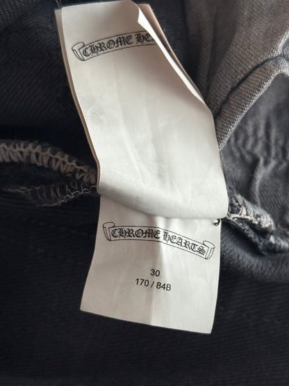 Chrome Hearts Levi's Grey & Black Cross Patch Jeans
