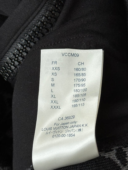 Louis Vuitton Black Monogram Fleece Zip Up Jacket