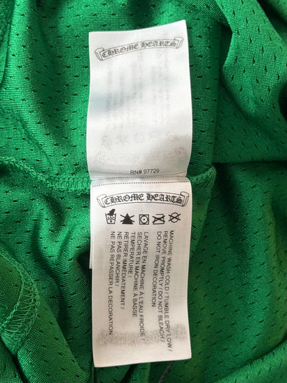 Chrome Hearts Green & Yellow Floral Nylon Mesh Longsleeve Jersey