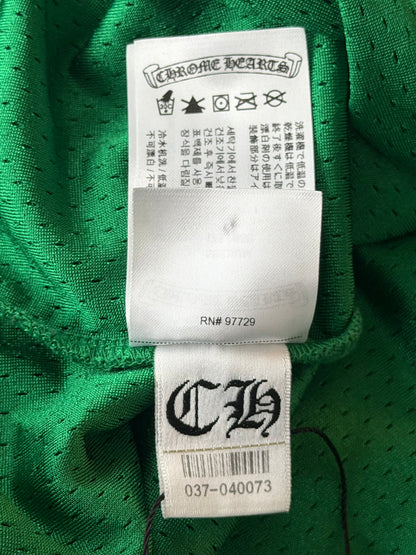 Chrome Hearts Green & Yellow Floral Nylon Mesh Longsleeve Jersey