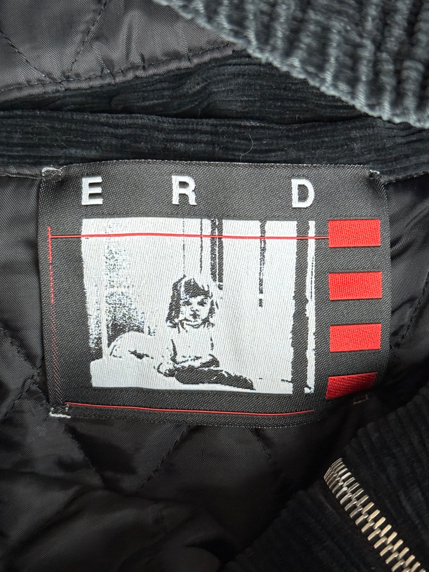 Enfants Riches Deprimes Black & White Barbara Corduroy Jacket