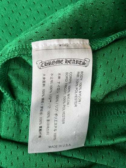 Chrome Hearts Green & Yellow Floral Nylon Mesh Longsleeve Jersey