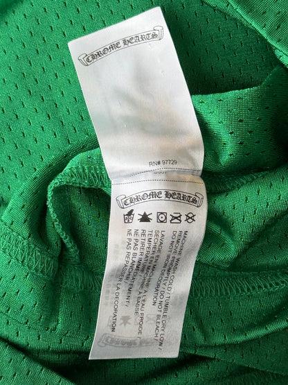 Chrome Hearts Green & Yellow Floral Nylon Mesh Longsleeve Jersey