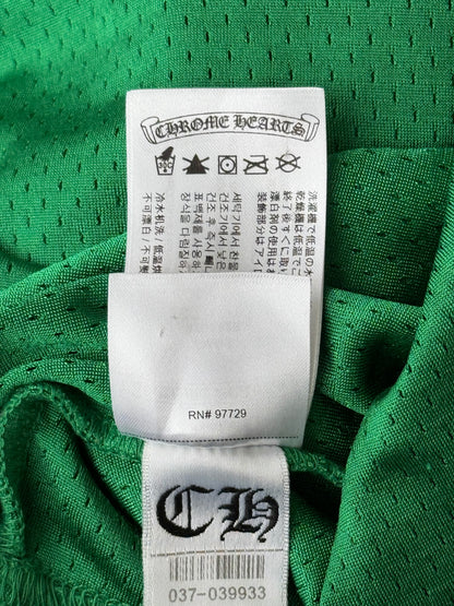 Chrome Hearts Green & Yellow Floral Nylon Mesh Longsleeve Jersey