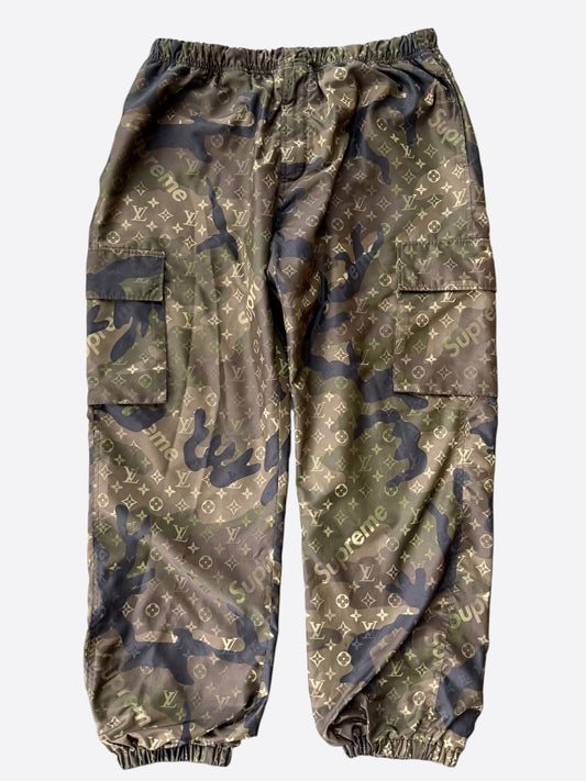 Louis Vuitton Supreme Camouflage Monogram Cargo Track Pants
