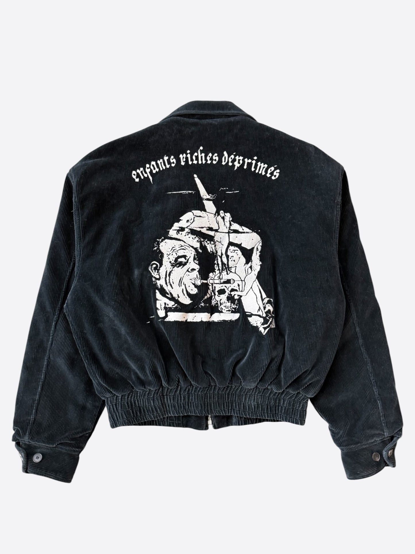 Enfants Riches Deprimes Black & White Barbara Corduroy Jacket