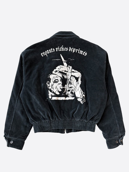 Enfants Riches Deprimes Black & White Barbara Corduroy Jacket