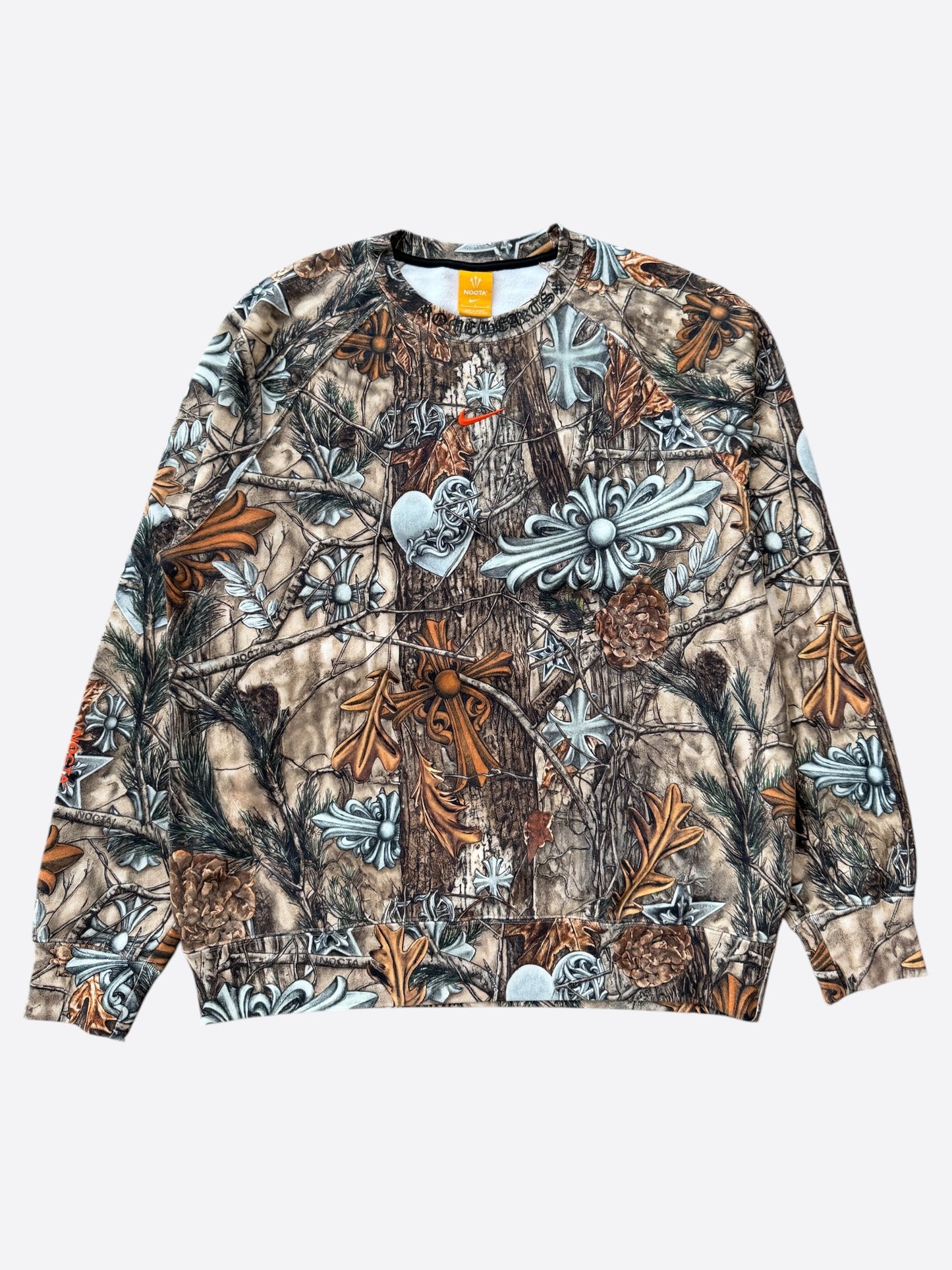 Chrome Hearts Nike NOCTA Camouflage Horseshoe Logo Sweater