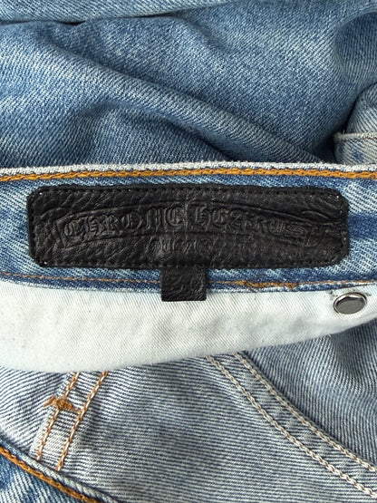 Chrome Hearts Levis Blue, Green & Cheetah Star Patch Jeans
