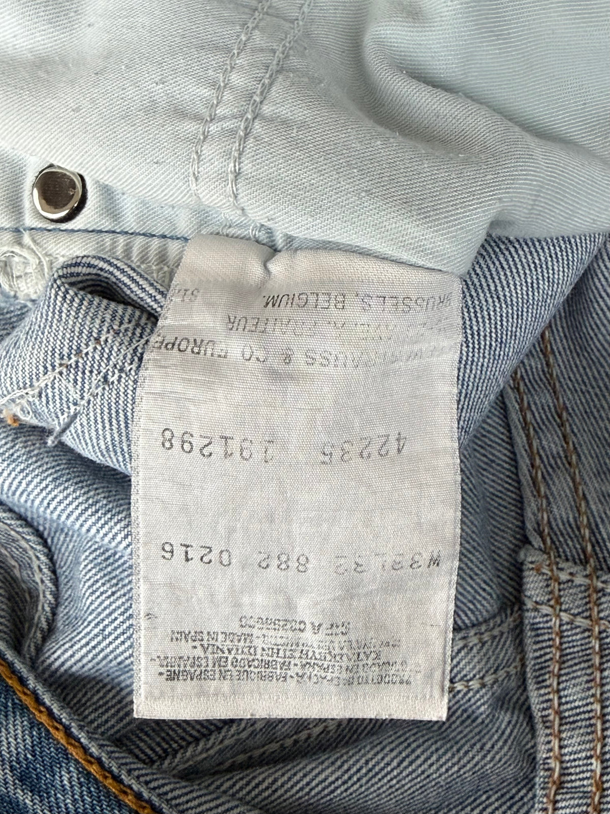 Chrome Hearts Levis Blue, Green & Cheetah Star Patch Jeans