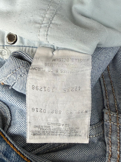 Chrome Hearts Levis Blue, Green & Cheetah Star Patch Jeans