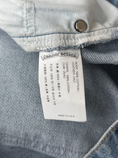 Chrome Hearts Levis Blue, Green & Cheetah Star Patch Jeans