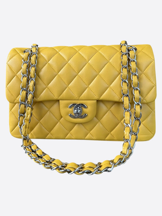 Chanel Yellow Quilted Lambskin Small Flap Bag