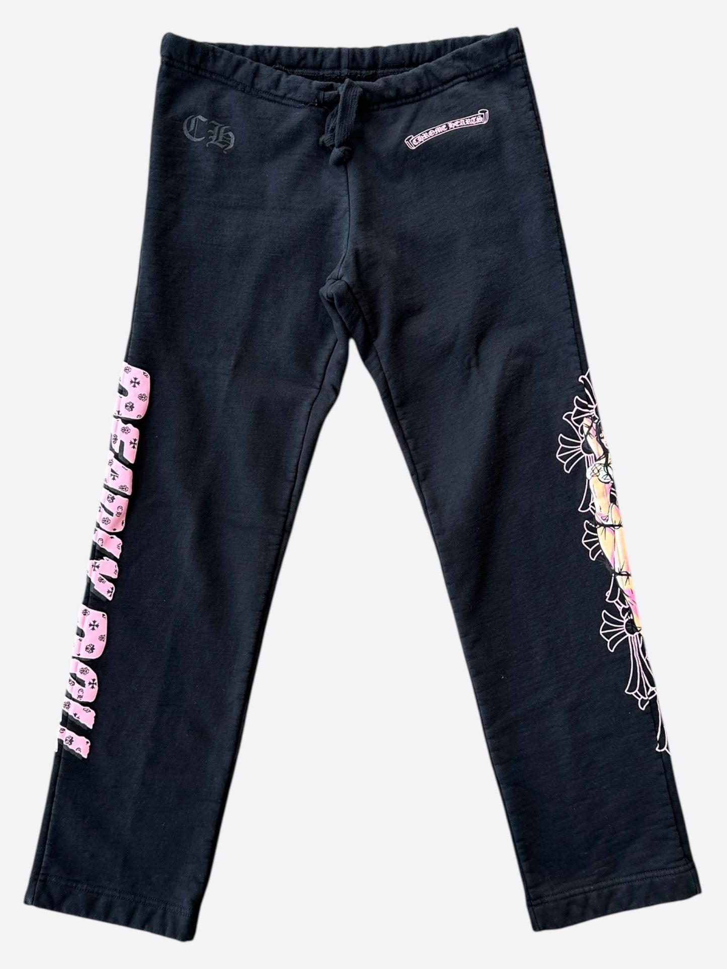 Chrome Hearts Black & Pink Deadly Doll Sweatpants