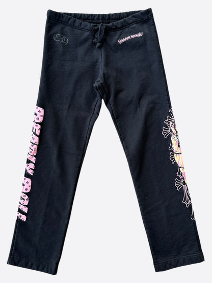 Chrome Hearts Black & Pink Deadly Doll Sweatpants