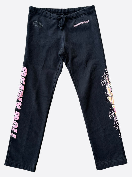 Chrome Hearts Black & Pink Deadly Doll Sweatpants