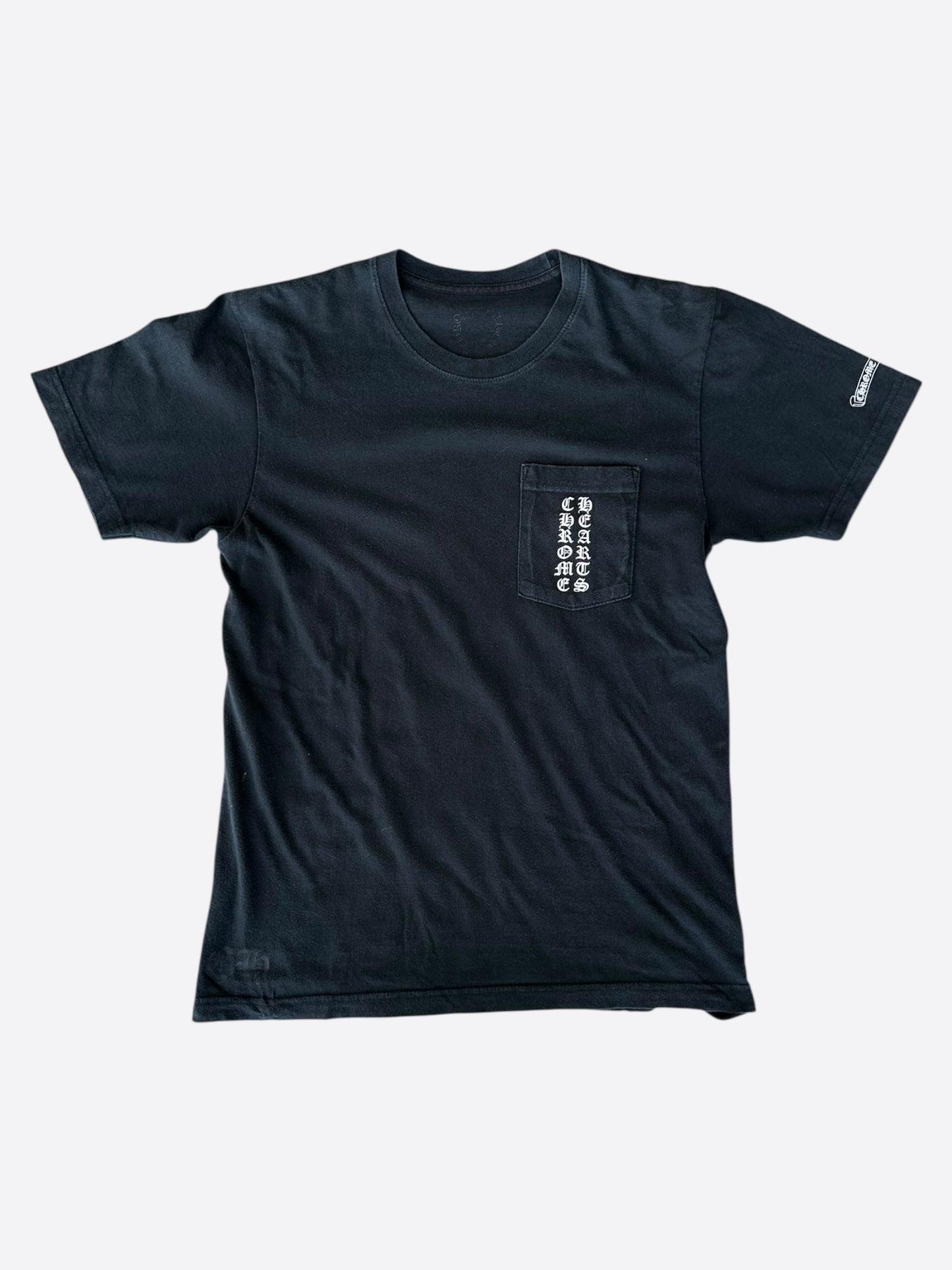 Chrome Hearts Black & White Tokyo Exclusive Scroll Logo T-Shirt
