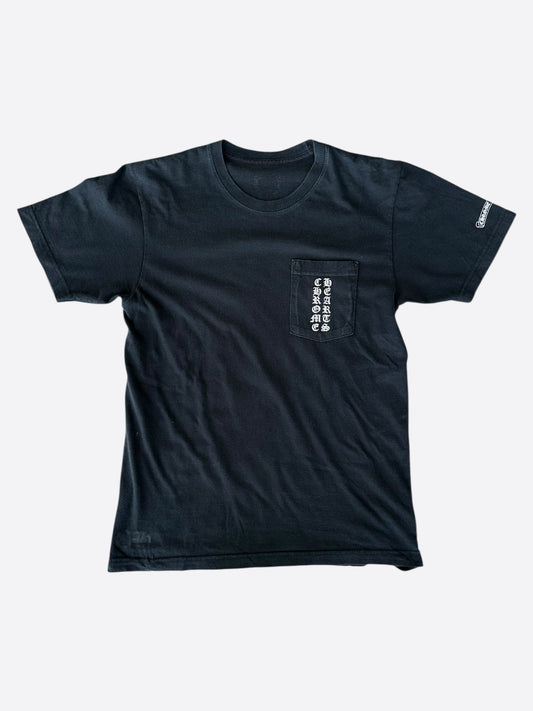 Chrome Hearts Black & White Tokyo Exclusive Scroll Logo T-Shirt