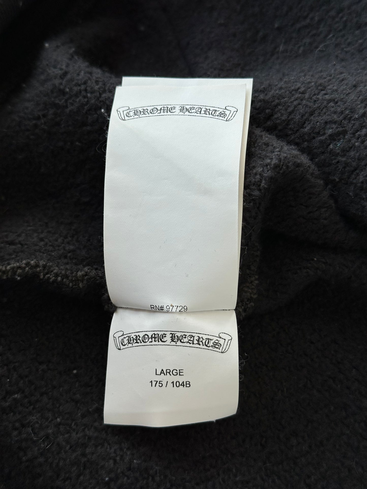 Chrome Hearts Black Triple Cross Patch Paper Jam Hoodie