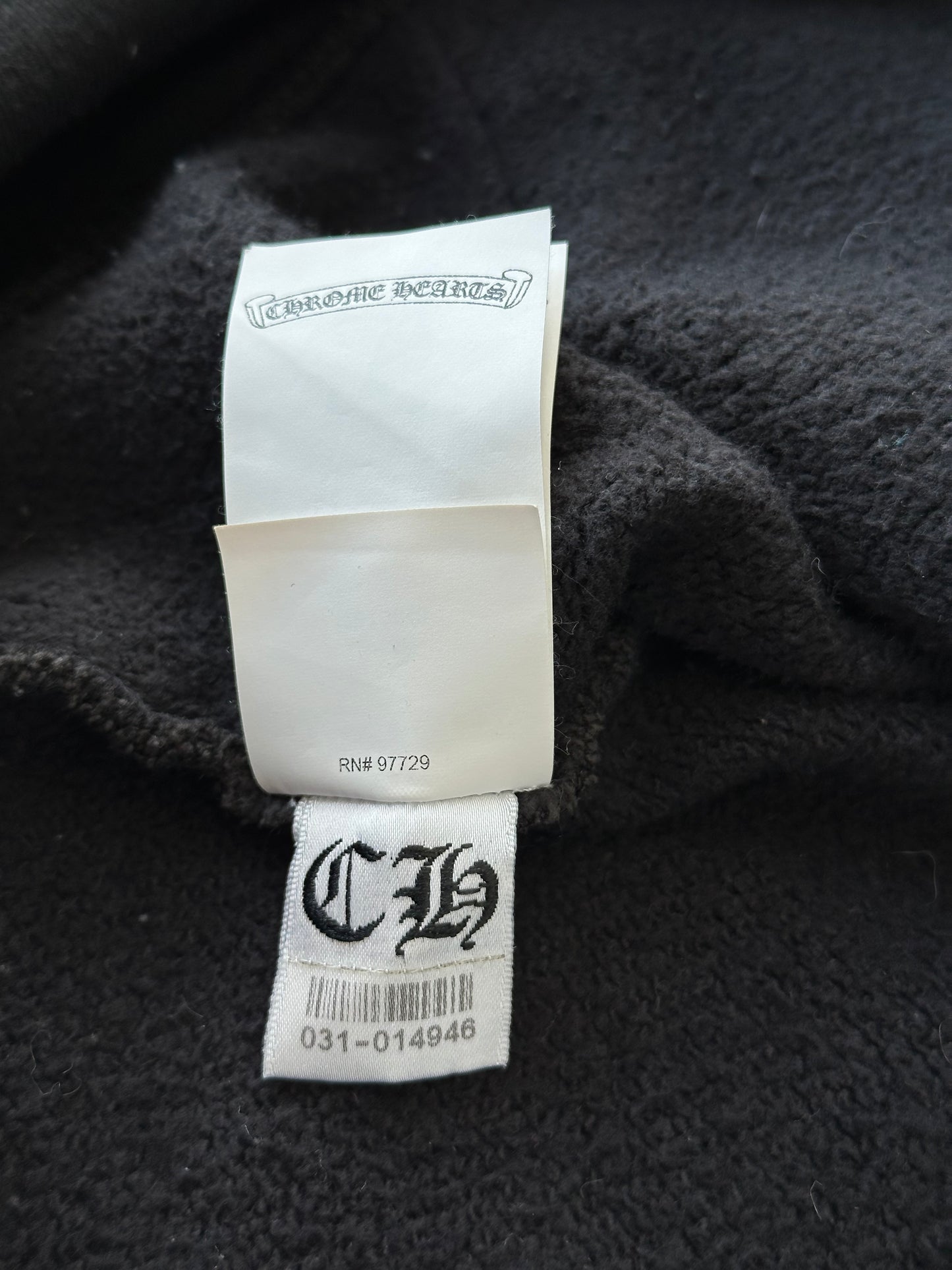 Chrome Hearts Black Triple Cross Patch Paper Jam Hoodie