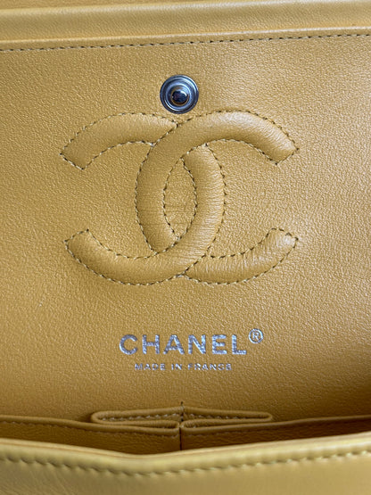 Chanel Yellow Quilted Lambskin Small Flap Bag