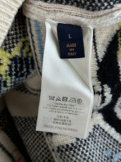 Louis Vuitton Beige Puzzle Wool Sweater