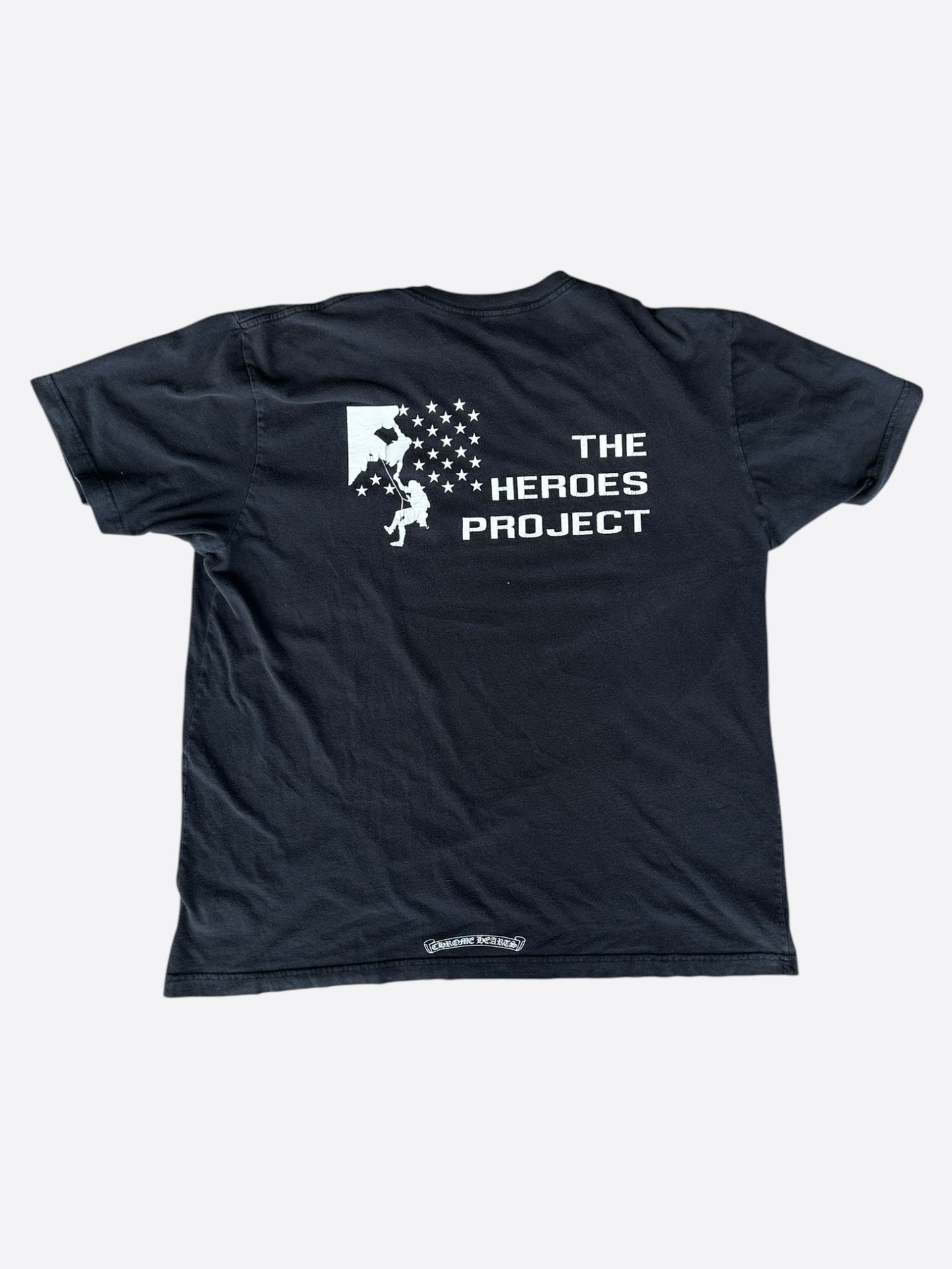 Chrome Hearts Black & White Heroes Project T-Shirt
