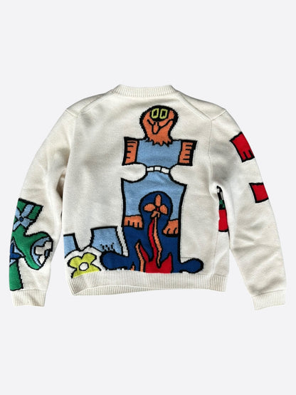Louis Vuitton Beige Puzzle Wool Sweater