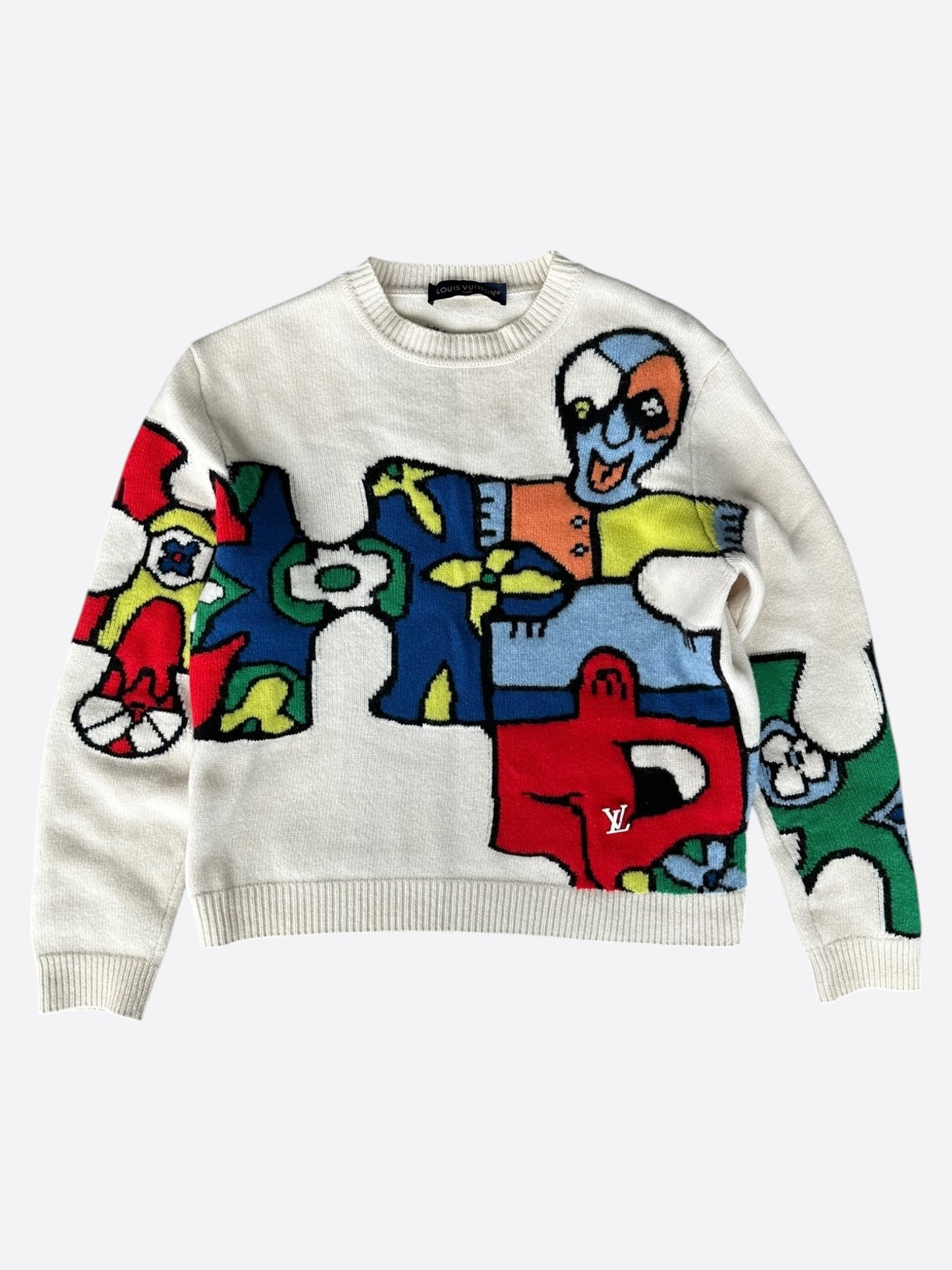Louis Vuitton Beige Puzzle Wool Sweater