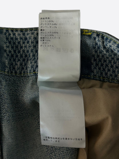Louis Vuitton Blue Damier Flared Denim Jeans