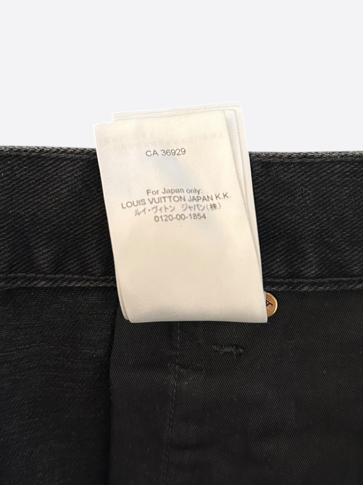 Louis Vuitton Washed Black Monogram Carpenter Shorts