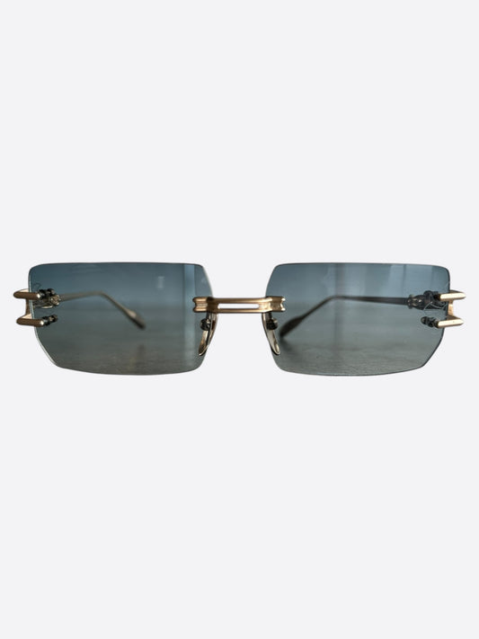 Chrome Hearts Gold Lordie Sunglasses