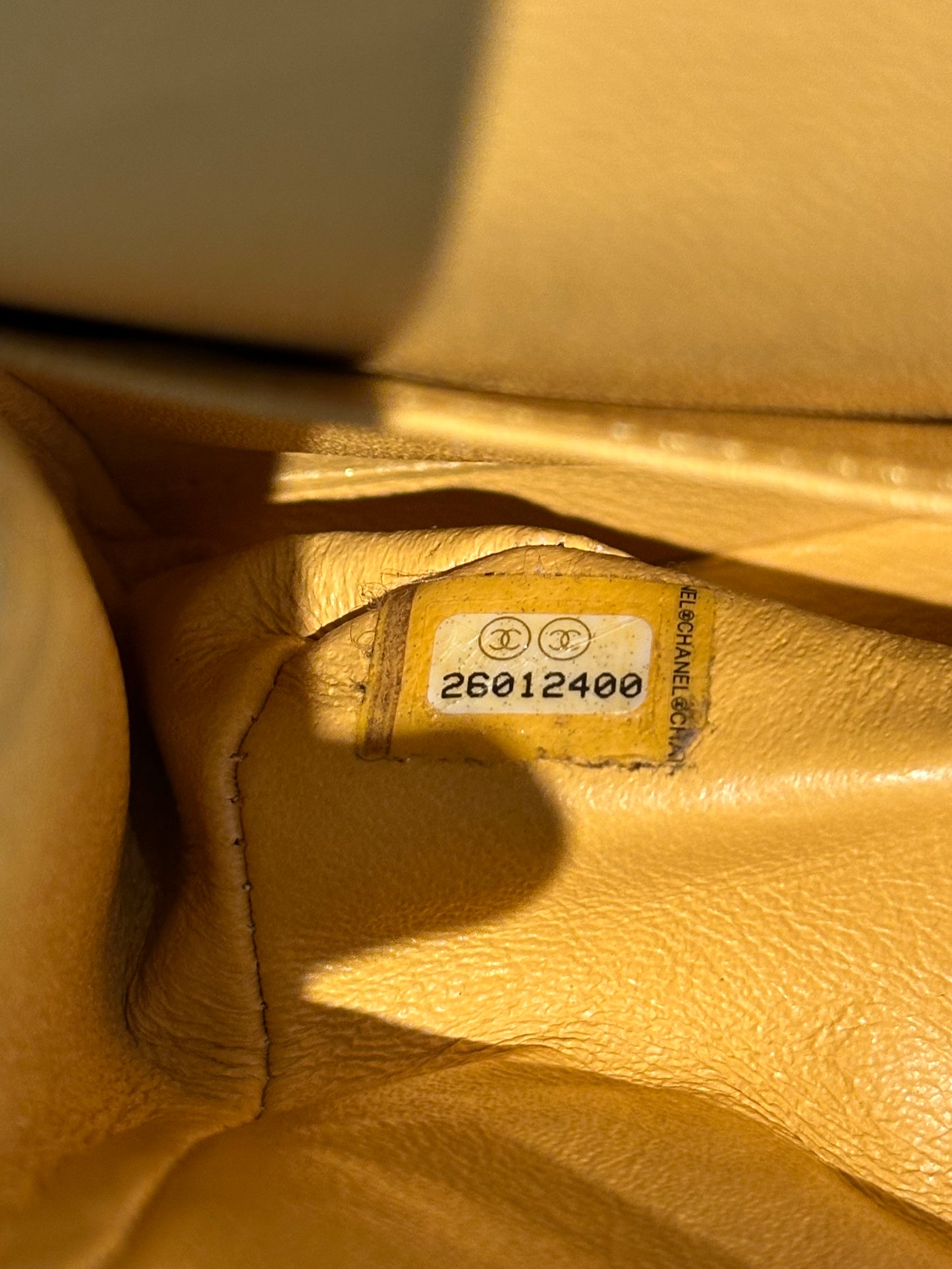Chanel Yellow Quilted Lambskin Small Flap Bag