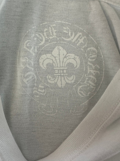Chrome Hearts White Leather Patch T-Shirt