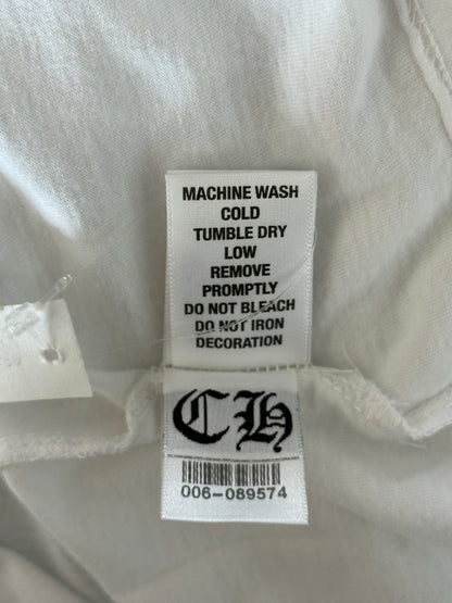 Chrome Hearts White Leather Patch T-Shirt