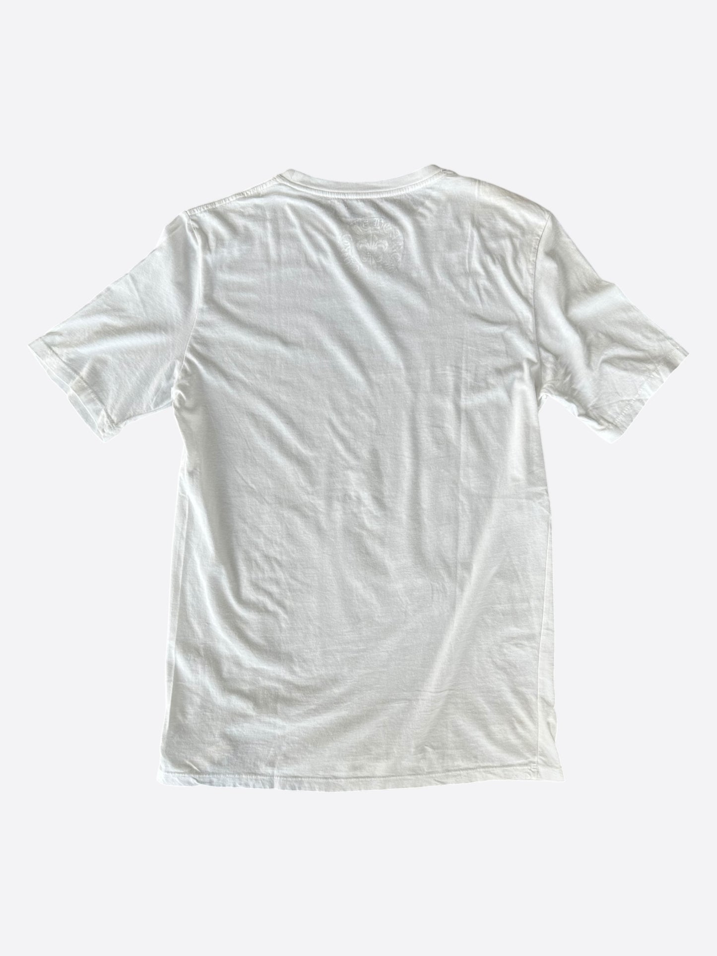 Chrome Hearts White Leather Patch T-Shirt