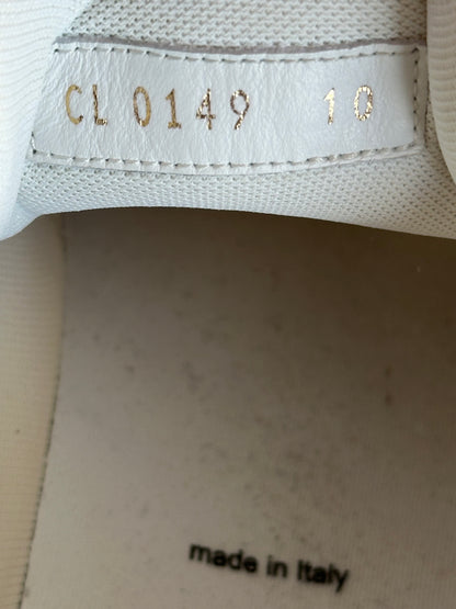 Louis Vuitton Grey & White Leather Trainers