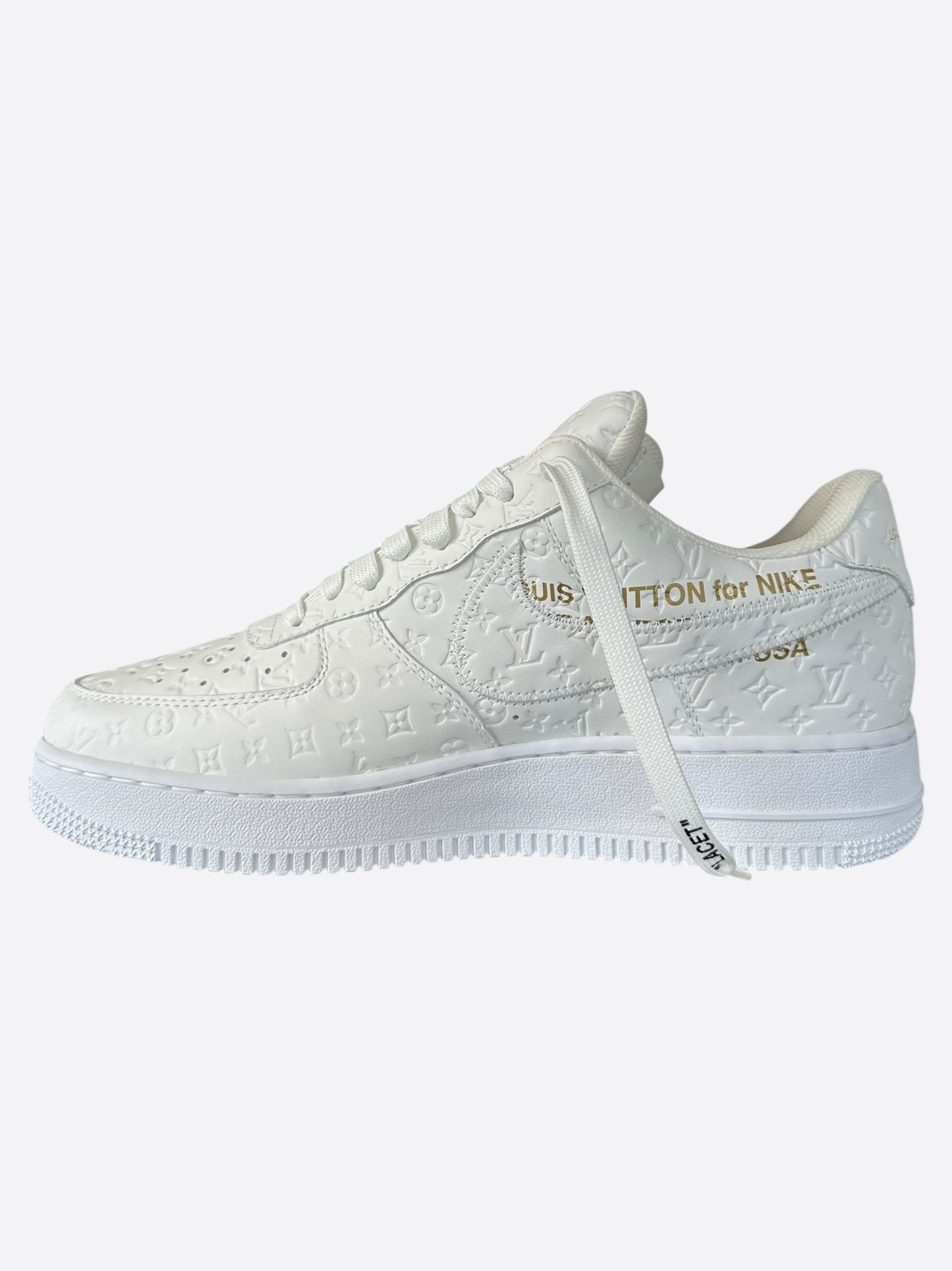 Louis Vuitton Nike White Monogram Low Top Air Force 1