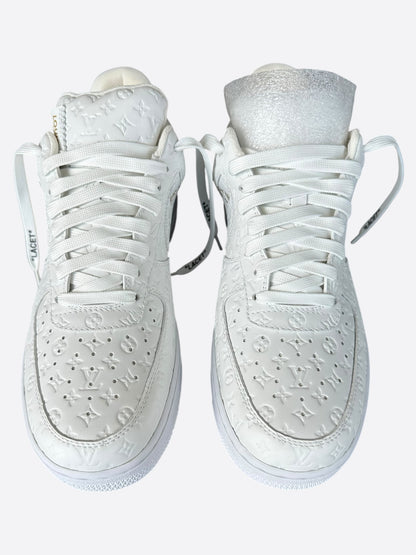 Louis Vuitton Nike White Monogram Low Top Air Force 1