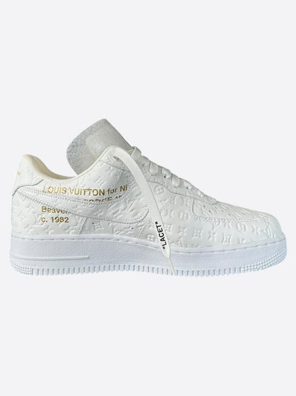 Louis Vuitton Nike White Monogram Low Top Air Force 1
